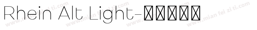 Rhein Alt Light字体转换